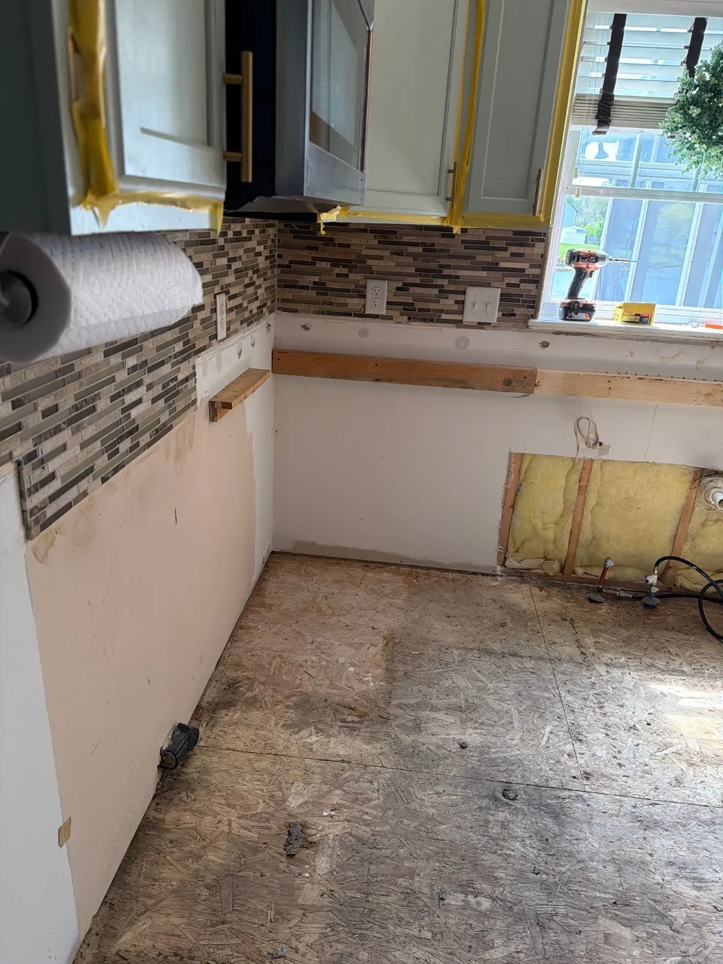 Containment setup for mold remediation in Stillbrook home